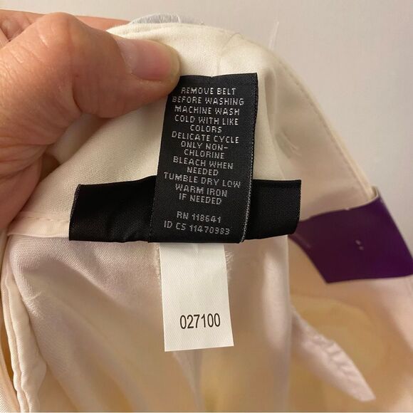 Lane Bryant white crop trousers pants ankle double stretch weave plus size 18 - Picture 13 of 15